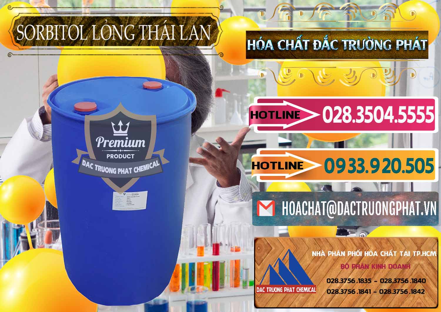 Nơi cung cấp ( bán ) Sorbitol - C6H14O6 Lỏng 70% Food Grade Thái Lan Thailand - 0341 - Chuyên phân phối và nhập khẩu hóa chất tại TP.HCM - dactruongphat.vn