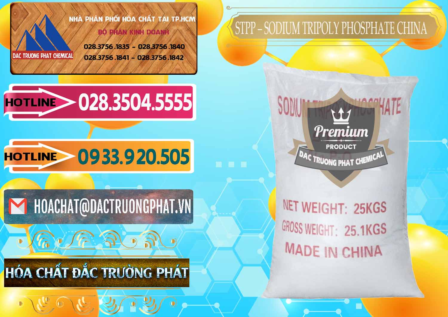 Đơn vị cung ứng - bán Sodium Tripoly Phosphate - STPP 96% Chữ Đỏ Trung Quốc China - 0155 - Đơn vị cung cấp & phân phối hóa chất tại TP.HCM - dactruongphat.vn
