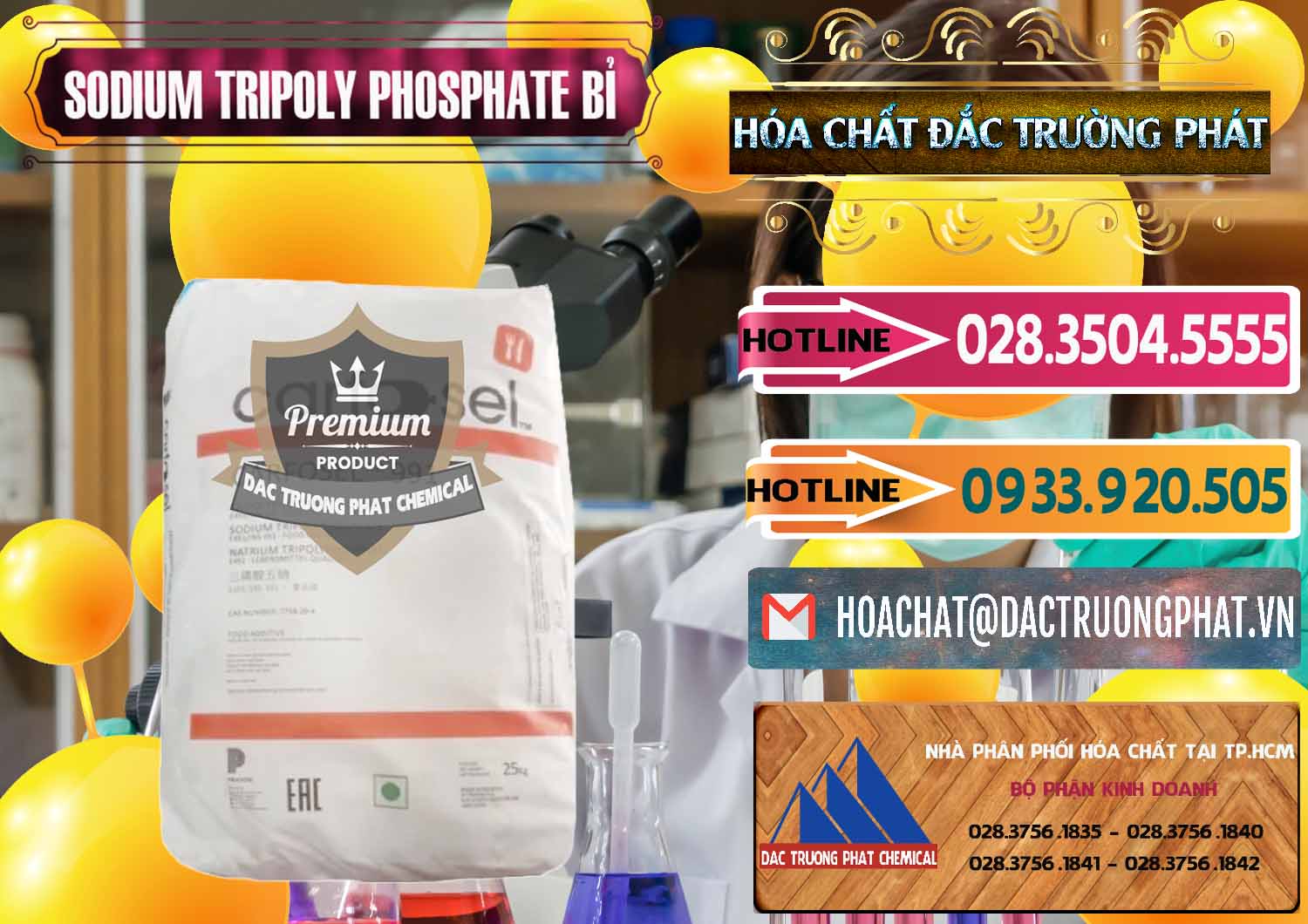 Cty nhập khẩu ( bán ) Sodium Tripoly Phosphate - STPP Carfosel 991 Bỉ Belgium - 0429 - Chuyên nhập khẩu và phân phối hóa chất tại TP.HCM - dactruongphat.vn