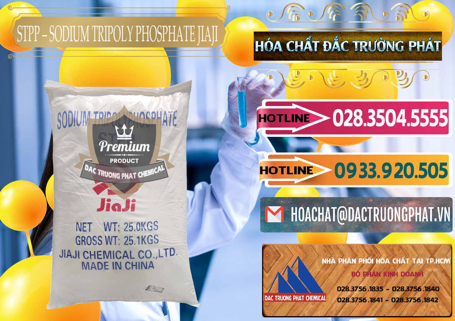 Công ty cung ứng và bán Sodium Tripoly Phosphate - STPP Jiaji Trung Quốc China - 0154 - Phân phối - kinh doanh hóa chất tại TP.HCM - dactruongphat.vn