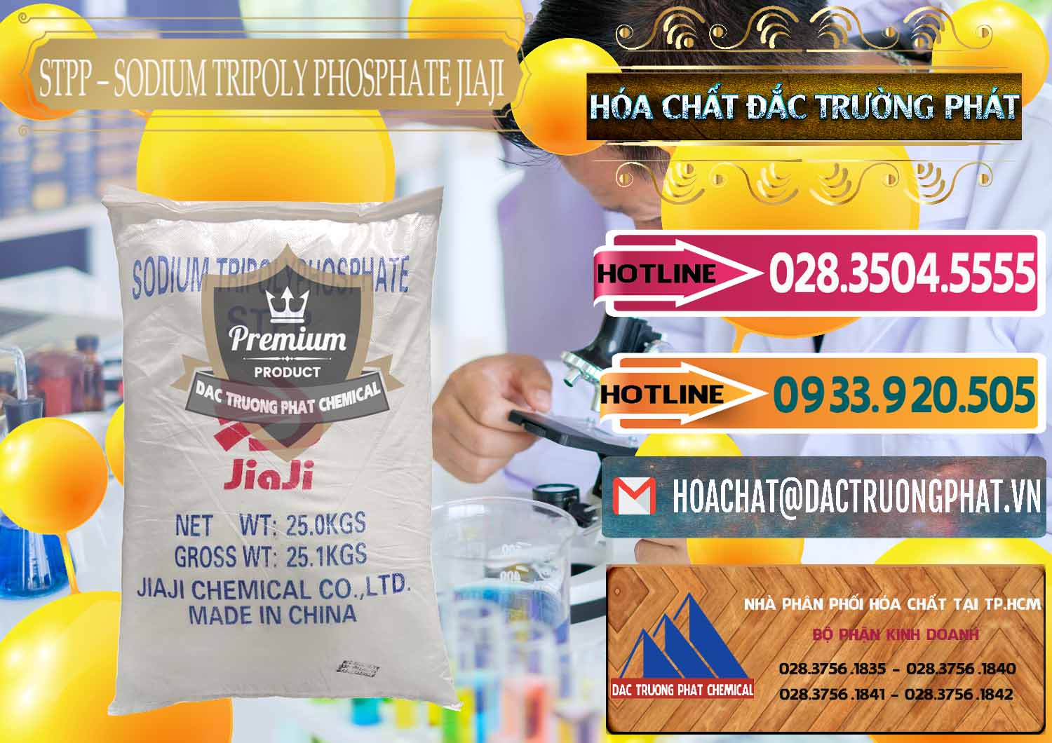 Nơi bán ( phân phối ) Sodium Tripoly Phosphate - STPP Jiaji Trung Quốc China - 0154 - Nhà cung cấp - kinh doanh hóa chất tại TP.HCM - dactruongphat.vn