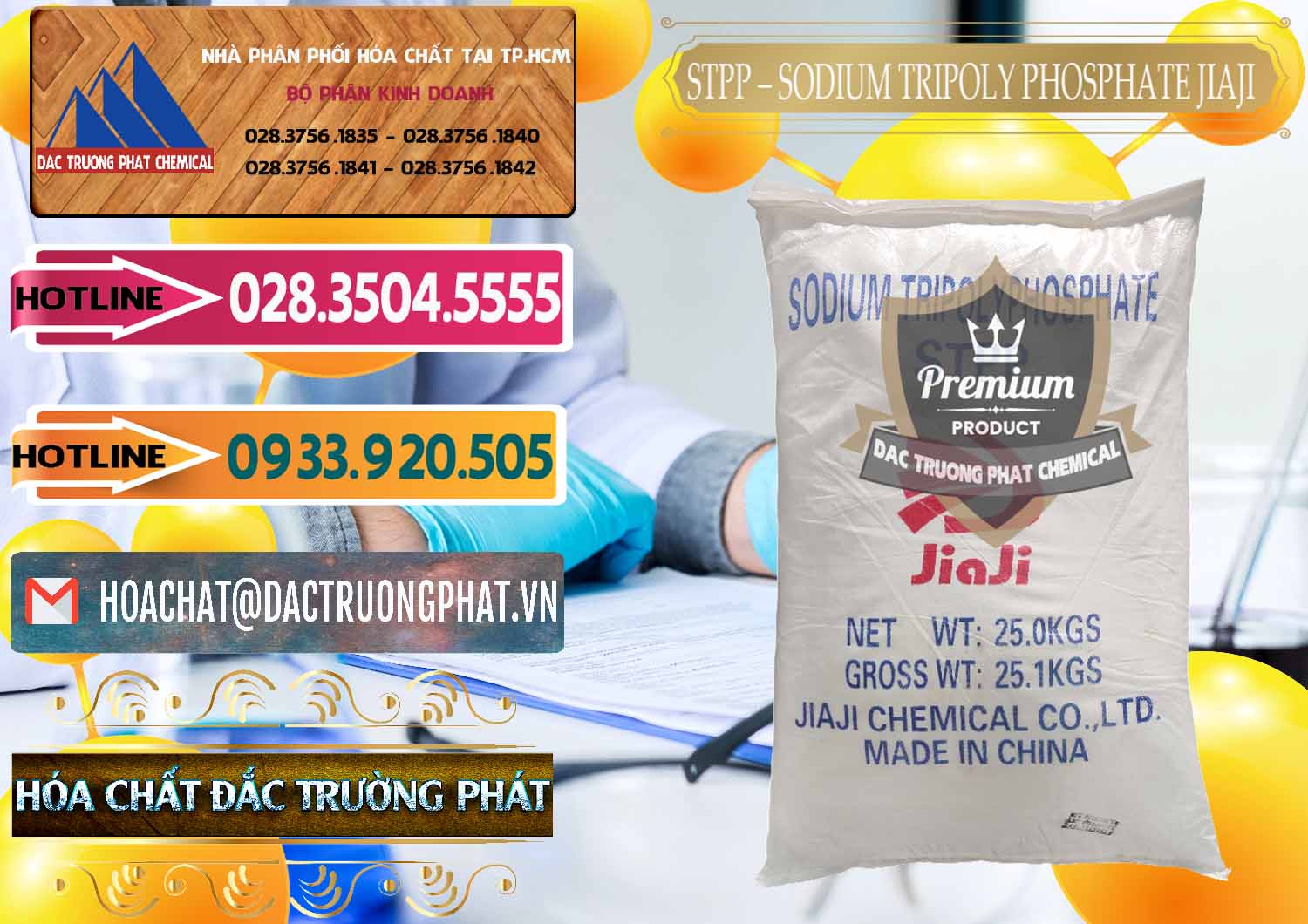 Nơi chuyên bán ( cung cấp ) Sodium Tripoly Phosphate - STPP Jiaji Trung Quốc China - 0154 - Cty bán ( phân phối ) hóa chất tại TP.HCM - dactruongphat.vn