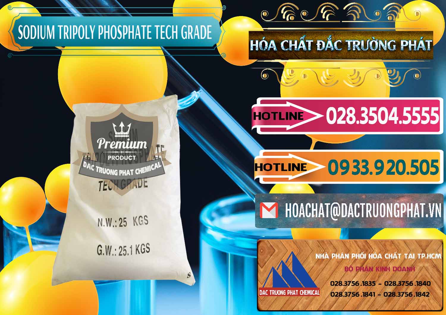 Đơn vị nhập khẩu ( bán ) Sodium Tripoly Phosphate - STPP Tech Grade Trung Quốc China - 0453 - Nơi cung ứng và phân phối hóa chất tại TP.HCM - dactruongphat.vn
