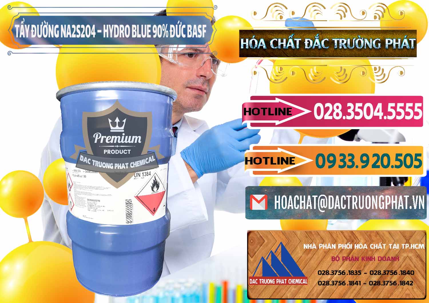 Chuyên kinh doanh _ bán Tẩy Đường NA2S2O4 – Hydro Blue 90% Thùng Cao BASF Đức Germany - 0156 - Cty phân phối & cung cấp hóa chất tại TP.HCM - dactruongphat.vn