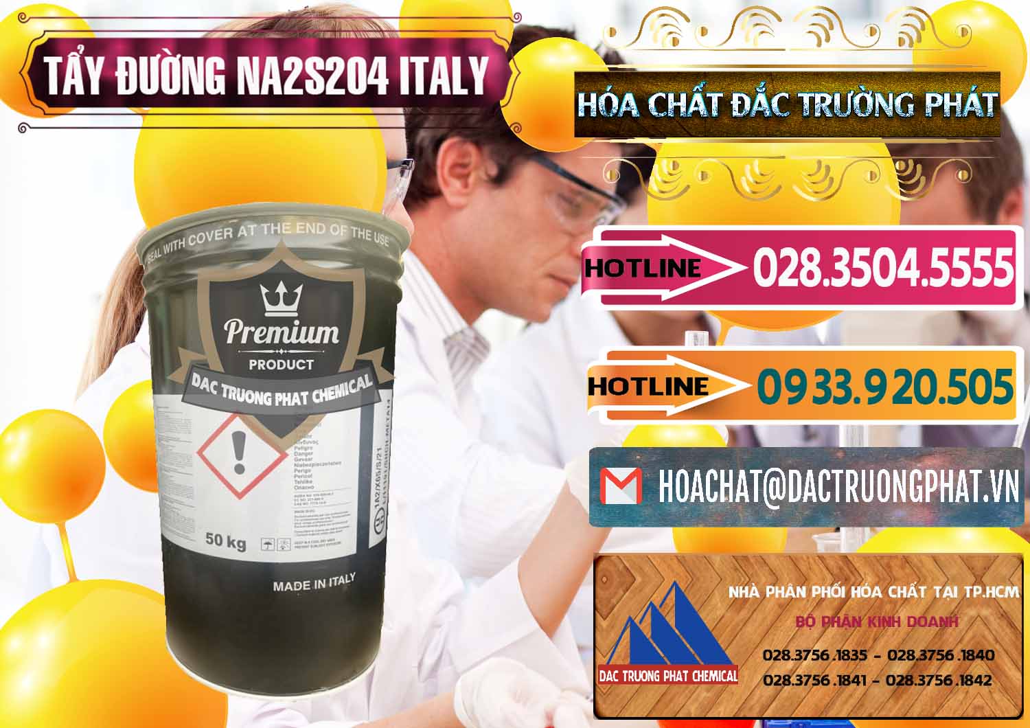 Nhà cung ứng và bán Tẩy Đường - NA2S2O4 Ý Italy - 0422 - Đơn vị cung cấp - nhập khẩu hóa chất tại TP.HCM - dactruongphat.vn