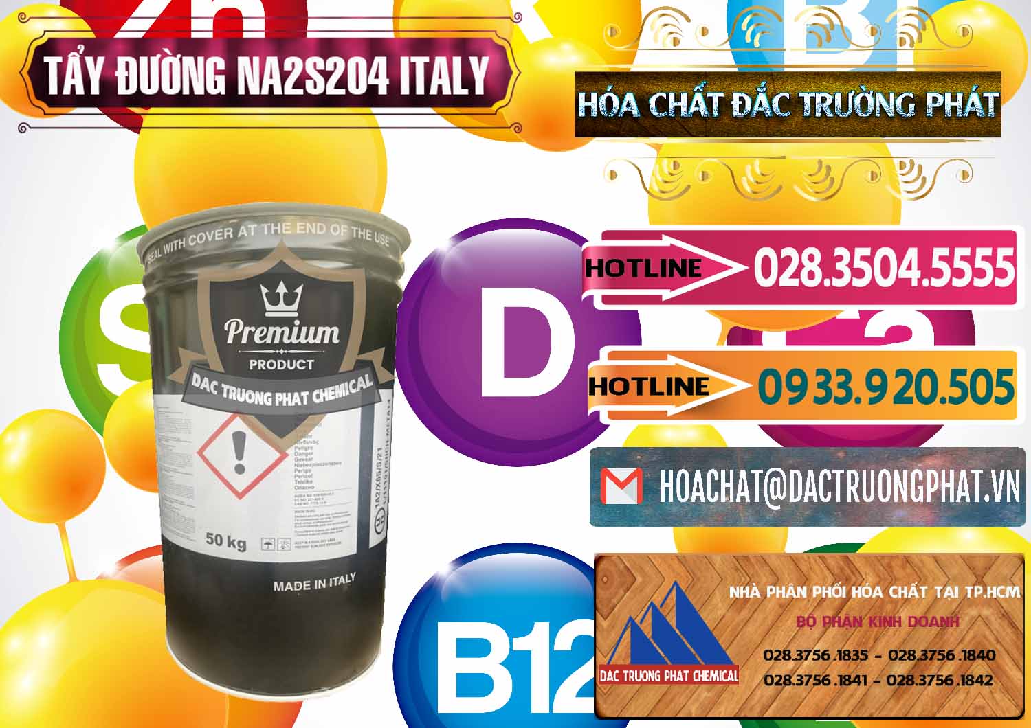 Nơi chuyên nhập khẩu - bán Tẩy Đường - NA2S2O4 Ý Italy - 0422 - Phân phối _ bán hóa chất tại TP.HCM - dactruongphat.vn