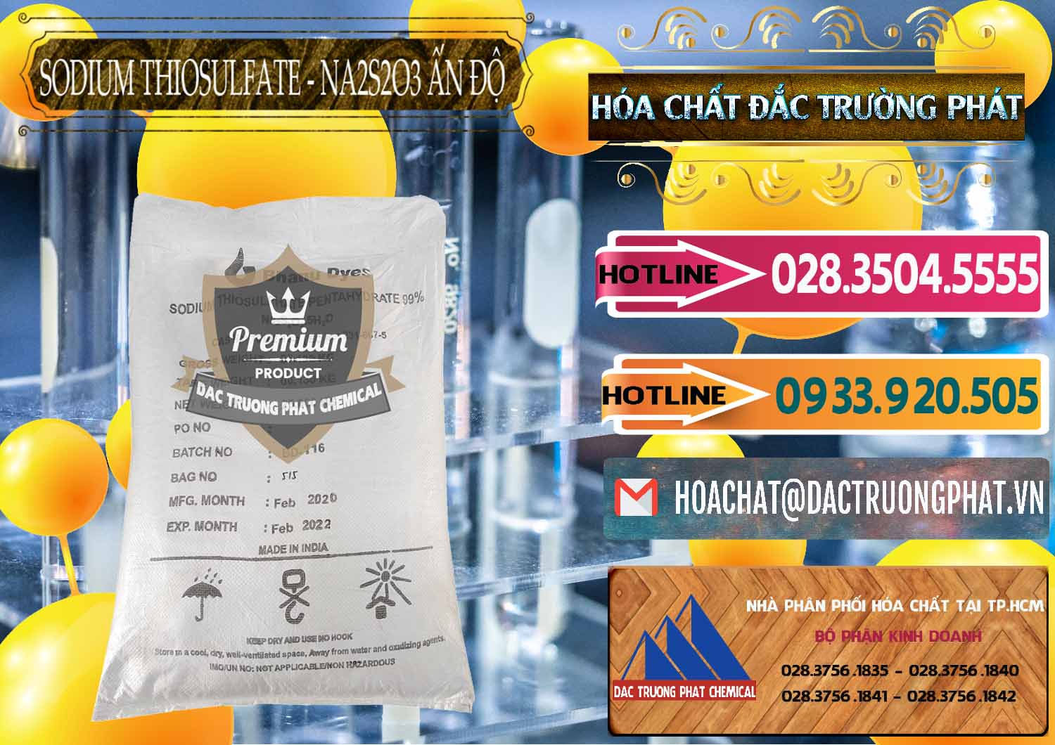 Nhà phân phối - bán Sodium Thiosulfate - NA2S2O3 Ấn Độ India Bhanu Dyes - 0202 - Nơi chuyên nhập khẩu ( cung cấp ) hóa chất tại TP.HCM - dactruongphat.vn