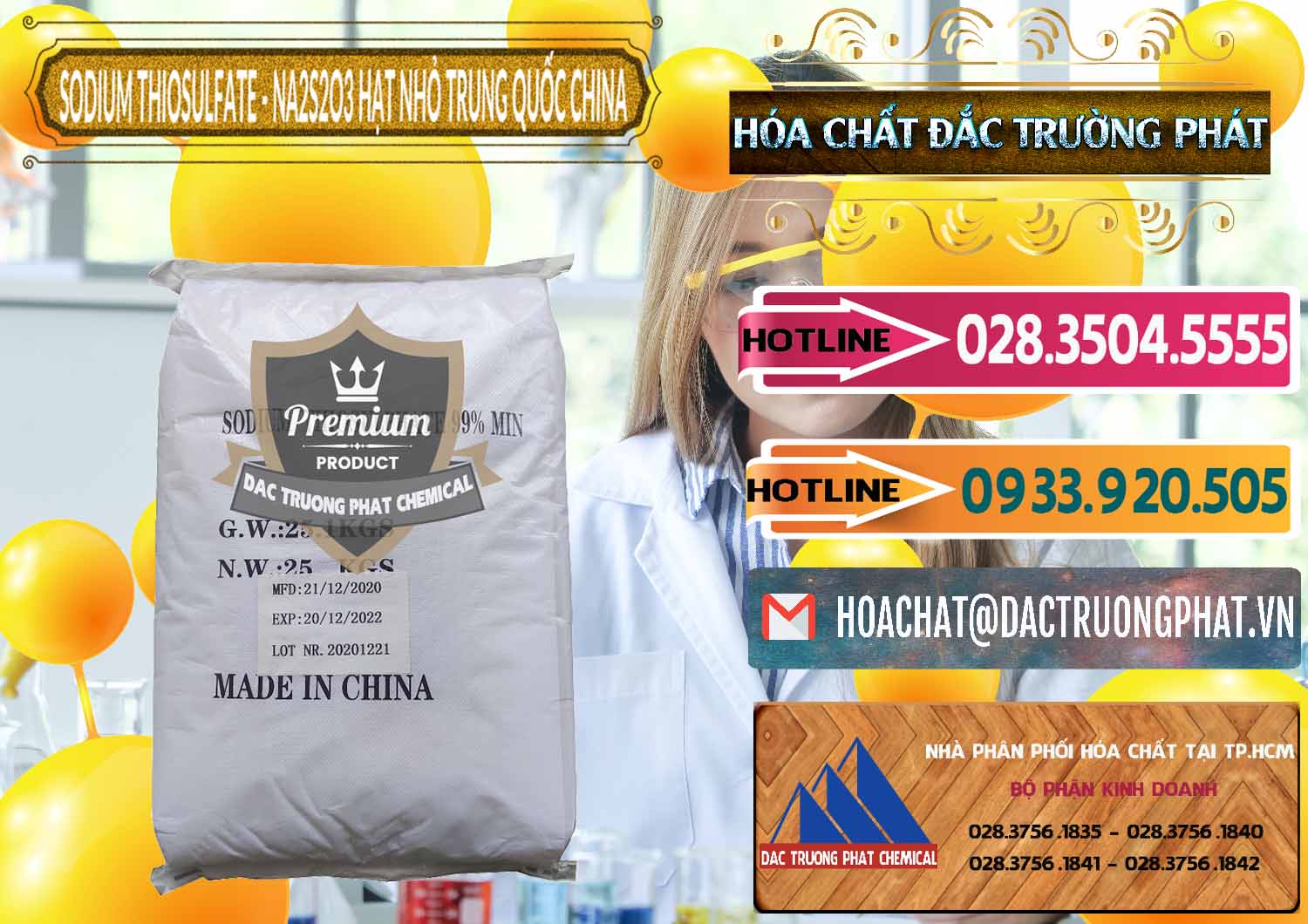 Chuyên cung ứng _ bán Sodium Thiosulfate - NA2S2O3 Hạt Nhỏ Trung Quốc China - 0204 - Cty chuyên cung cấp - kinh doanh hóa chất tại TP.HCM - dactruongphat.vn