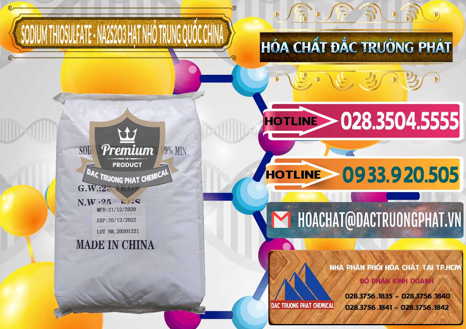 Cty chuyên bán ( cung ứng ) Sodium Thiosulfate - NA2S2O3 Hạt Nhỏ Trung Quốc China - 0204 - Chuyên kinh doanh _ phân phối hóa chất tại TP.HCM - dactruongphat.vn