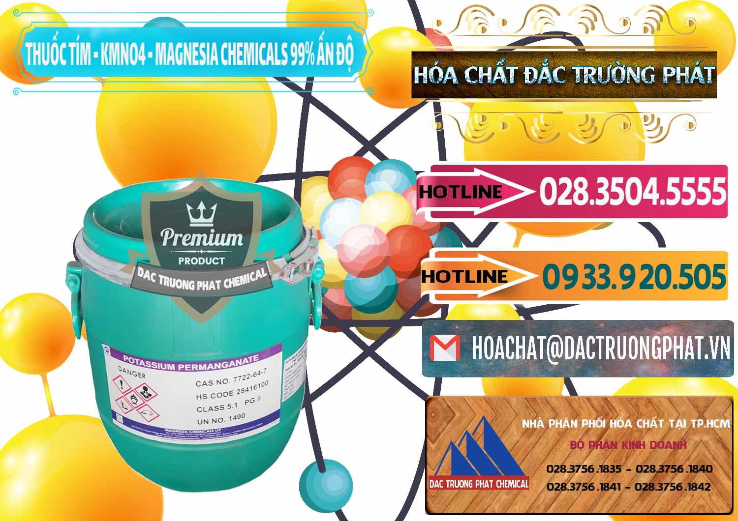 Công ty bán và cung cấp Thuốc Tím - KMNO4 Magnesia Chemicals 99% Ấn Độ India - 0251 - Công ty kinh doanh ( cung cấp ) hóa chất tại TP.HCM - dactruongphat.vn