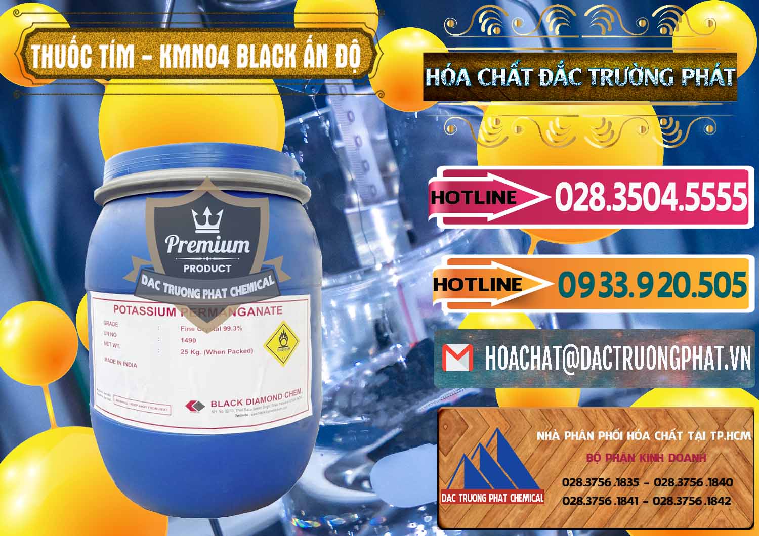 Đơn vị bán và cung cấp Thuốc Tím - KMNO4 Black Diamond Ấn Độ India - 0414 - Công ty kinh doanh _ cung cấp hóa chất tại TP.HCM - dactruongphat.vn