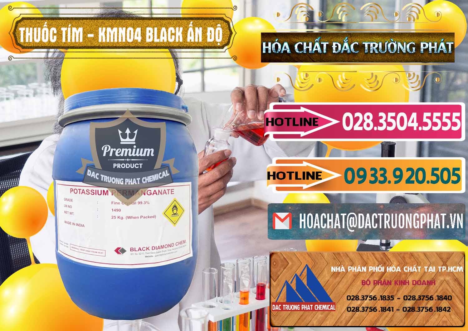 Cty chuyên bán ( phân phối ) Thuốc Tím - KMNO4 Black Diamond Ấn Độ India - 0414 - Công ty cung ứng - phân phối hóa chất tại TP.HCM - dactruongphat.vn