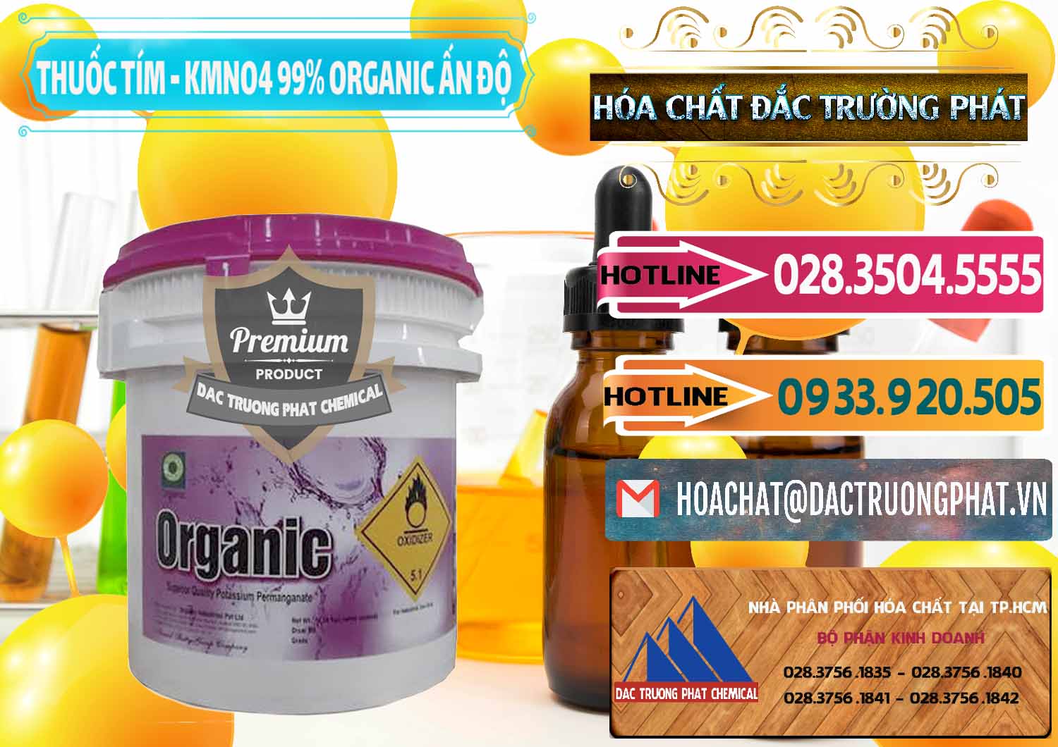 Nơi chuyên bán _ cung cấp Thuốc Tím - KMNO4 99% Organic Ấn Độ India - 0216 - Cty nhập khẩu ( cung cấp ) hóa chất tại TP.HCM - dactruongphat.vn