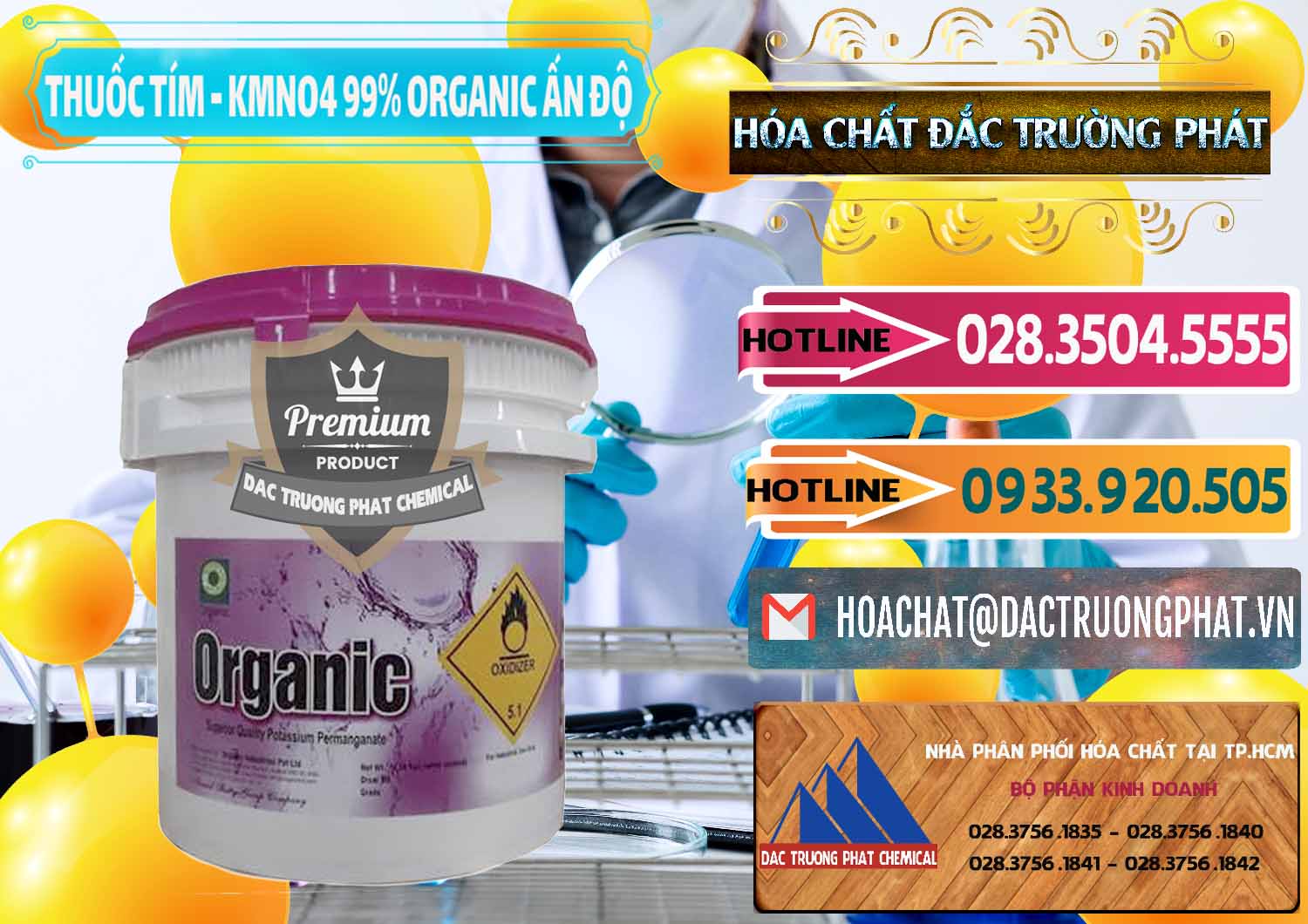 Công ty chuyên phân phối _ bán Thuốc Tím - KMNO4 99% Organic Ấn Độ India - 0216 - Cung cấp ( nhập khẩu ) hóa chất tại TP.HCM - dactruongphat.vn