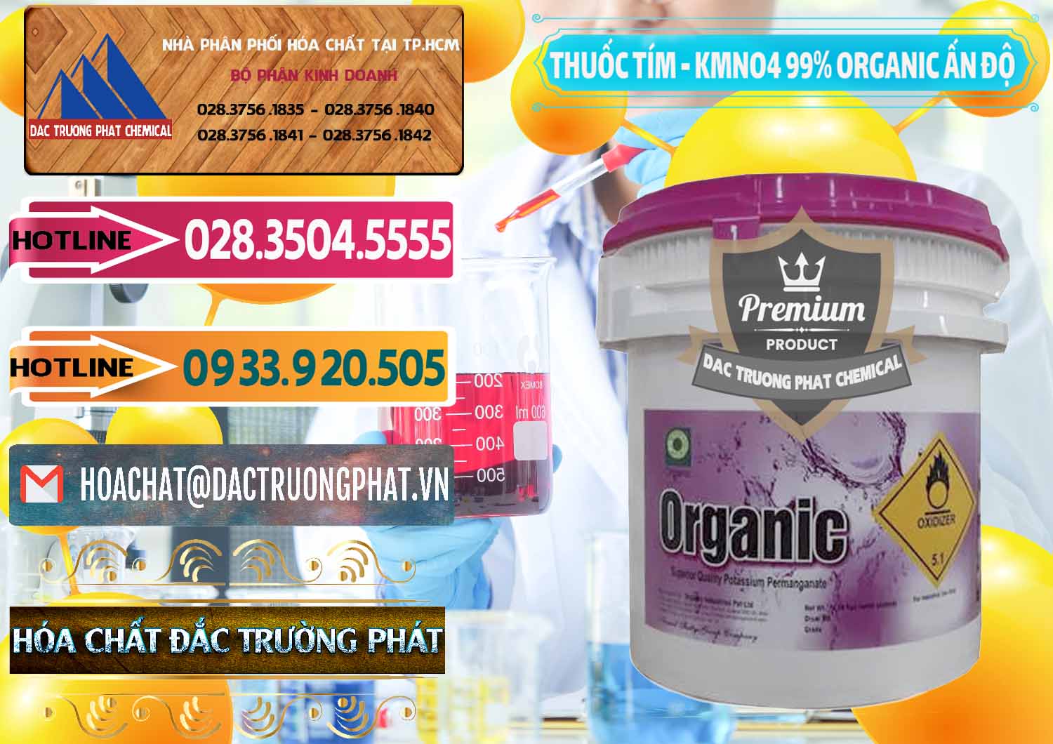 Cung ứng và bán Thuốc Tím - KMNO4 99% Organic Ấn Độ India - 0216 - Đơn vị kinh doanh - phân phối hóa chất tại TP.HCM - dactruongphat.vn