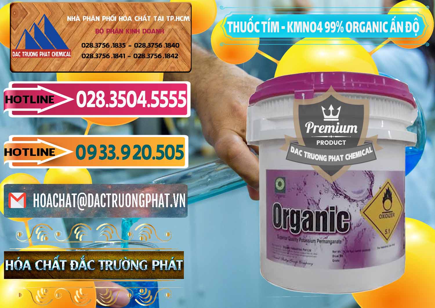 Bán ( phân phối ) Thuốc Tím - KMNO4 99% Organic Ấn Độ India - 0216 - Công ty kinh doanh - phân phối hóa chất tại TP.HCM - dactruongphat.vn