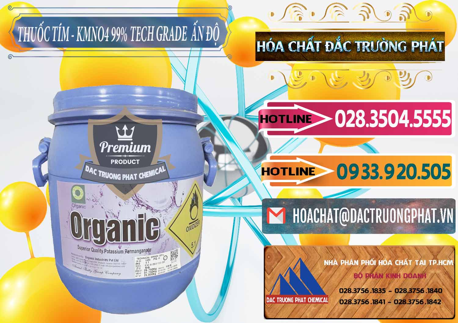 Đơn vị bán _ cung ứng Thuốc Tím - KMNO4 99% Organic Group Ấn Độ India - 0250 - Nơi chuyên cung cấp & bán hóa chất tại TP.HCM - dactruongphat.vn