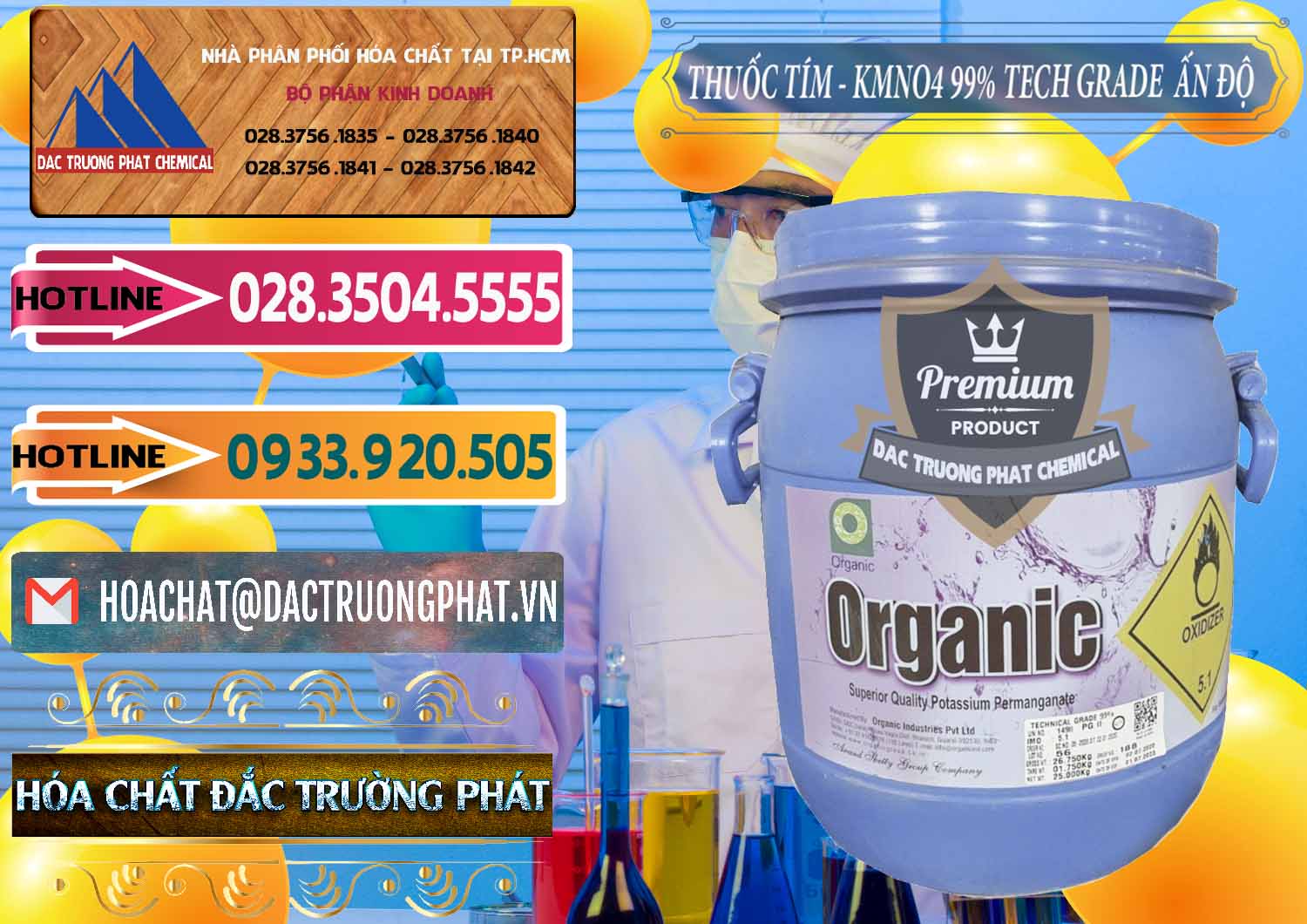 Công ty chuyên nhập khẩu _ bán Thuốc Tím - KMNO4 99% Organic Group Ấn Độ India - 0250 - Cty chuyên kinh doanh - phân phối hóa chất tại TP.HCM - dactruongphat.vn