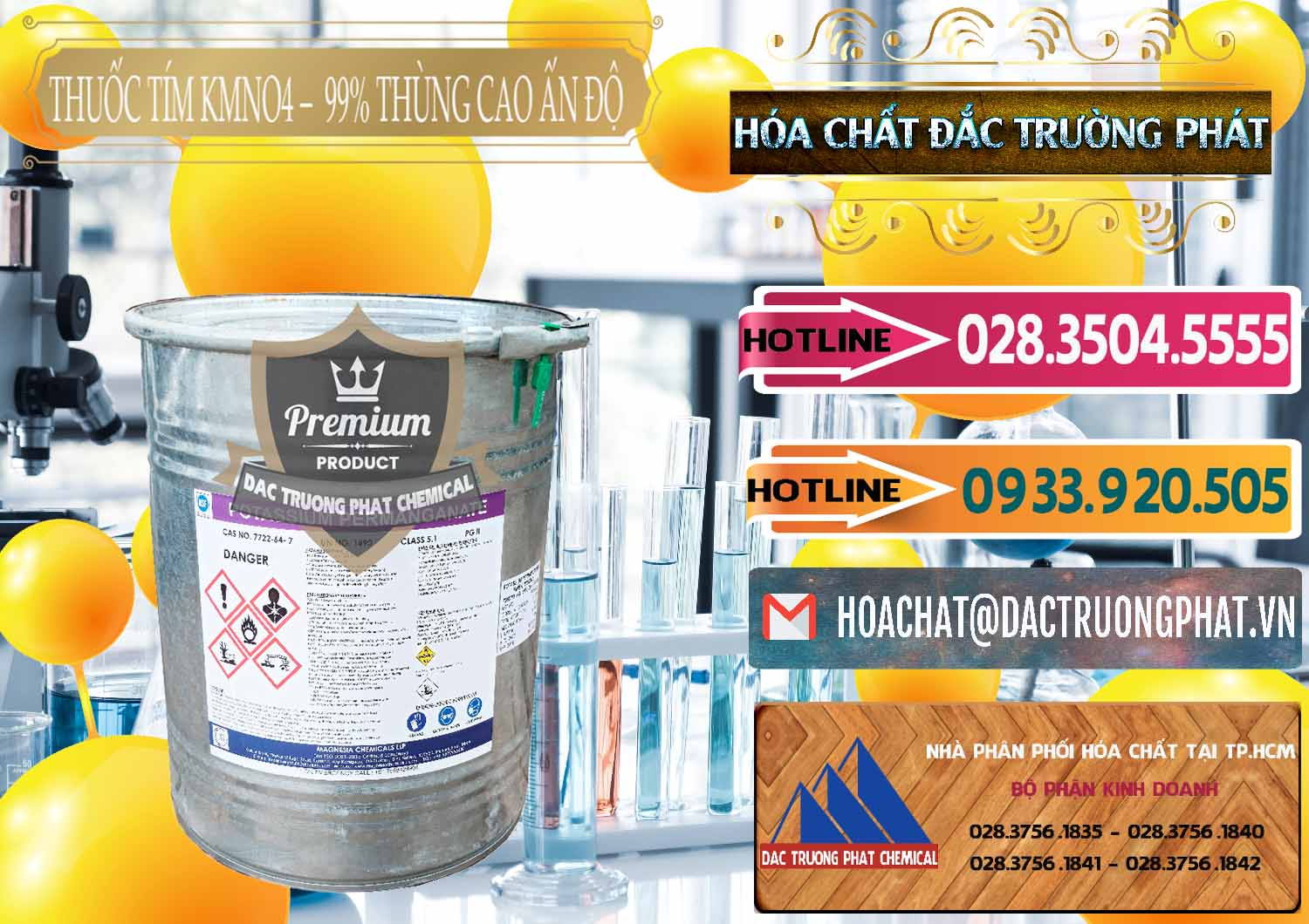 Đơn vị chuyên kinh doanh và bán Thuốc Tím - KMNO4 Thùng Cao 99% Magnesia Chemicals Ấn Độ India - 0164 - Chuyên cung ứng _ phân phối hóa chất tại TP.HCM - dactruongphat.vn