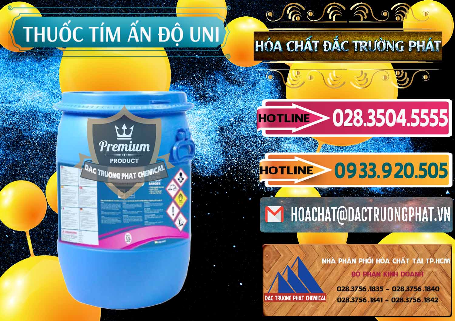Phân phối - bán Thuốc Tím - KMNO4 Universal Ấn Độ India - 0419 - Công ty chuyên bán & cung cấp hóa chất tại TP.HCM - dactruongphat.vn