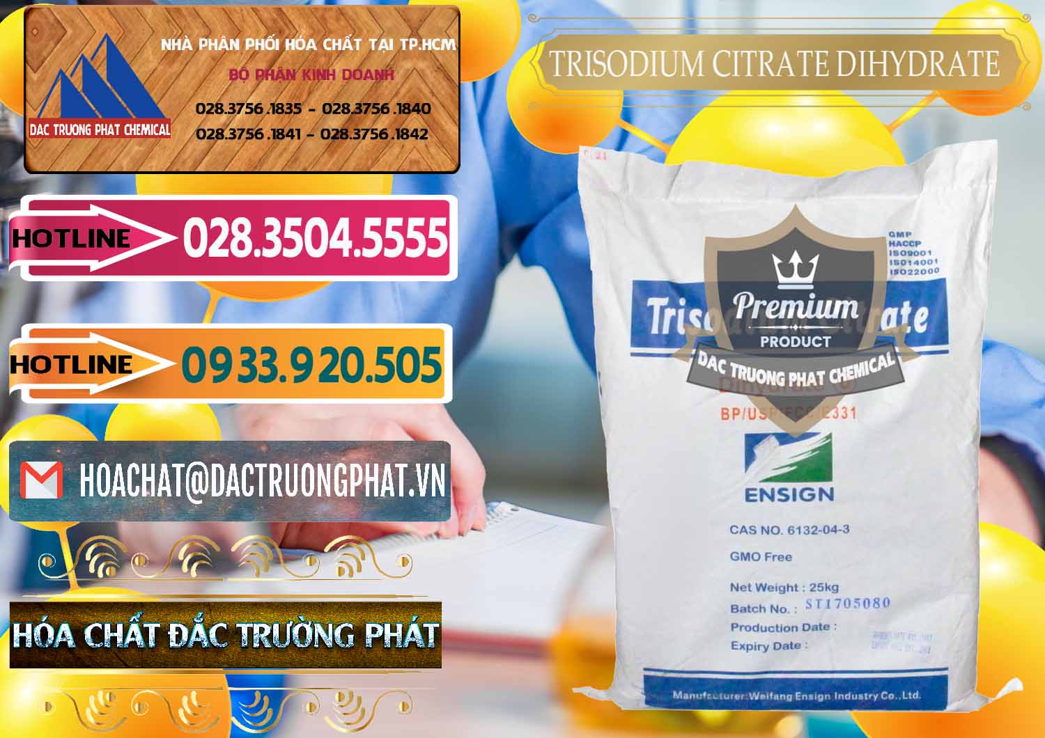 Cty kinh doanh ( bán ) Trisodium Citrate Dihydrate - Na3C6H5O7 Weifang Trung Quốc China - 0324 - Nhà cung cấp và bán hóa chất tại TP.HCM - dactruongphat.vn