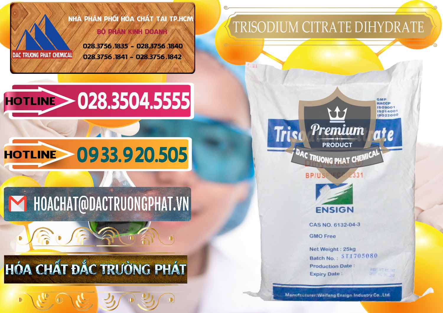 Đơn vị chuyên cung cấp - bán Trisodium Citrate Dihydrate - Na3C6H5O7 Weifang Trung Quốc China - 0324 - Cty chuyên cung cấp và kinh doanh hóa chất tại TP.HCM - dactruongphat.vn