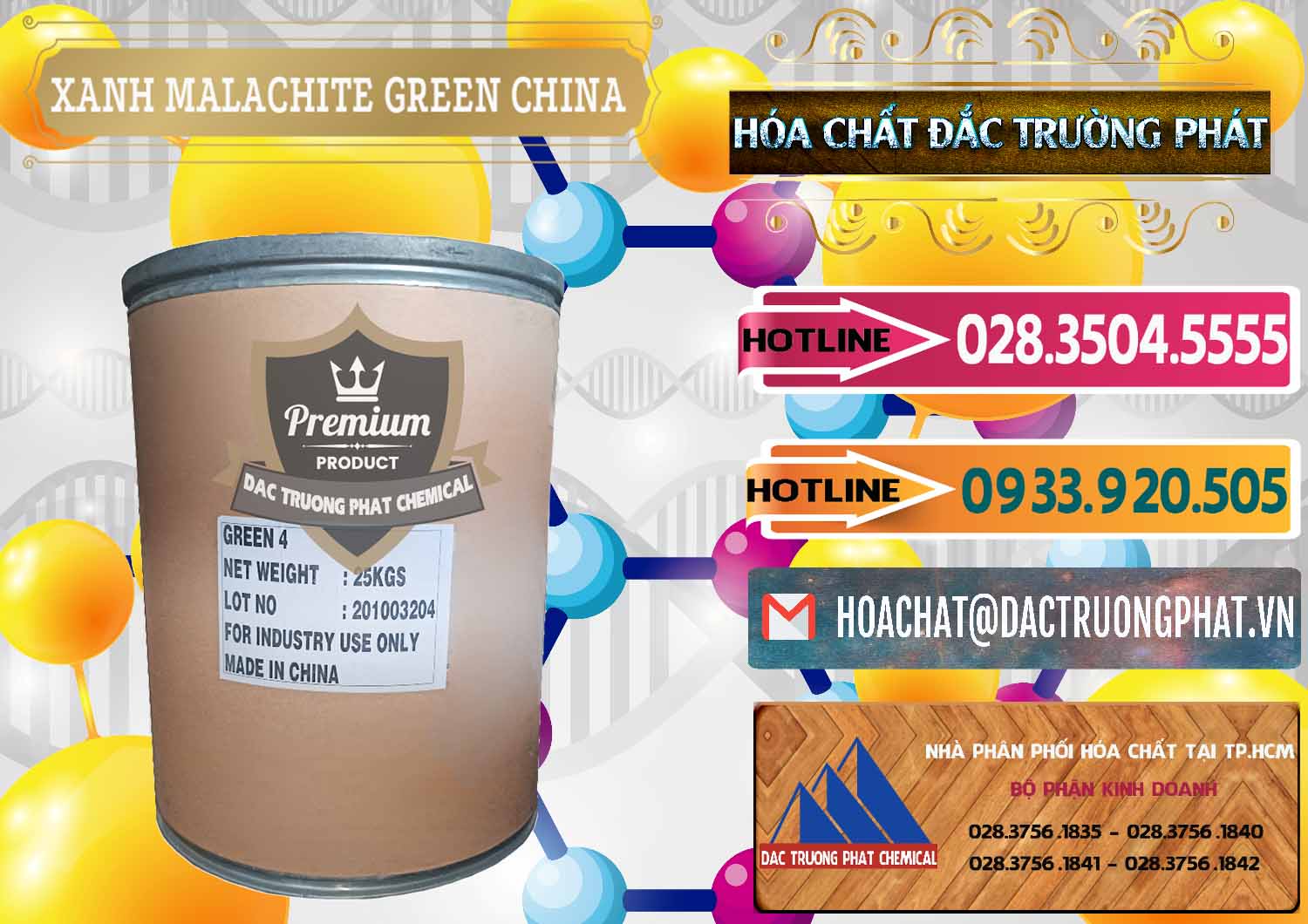 Kinh doanh & bán Xanh Malachite Green Trung Quốc China - 0325 - Cung cấp - phân phối hóa chất tại TP.HCM - dactruongphat.vn