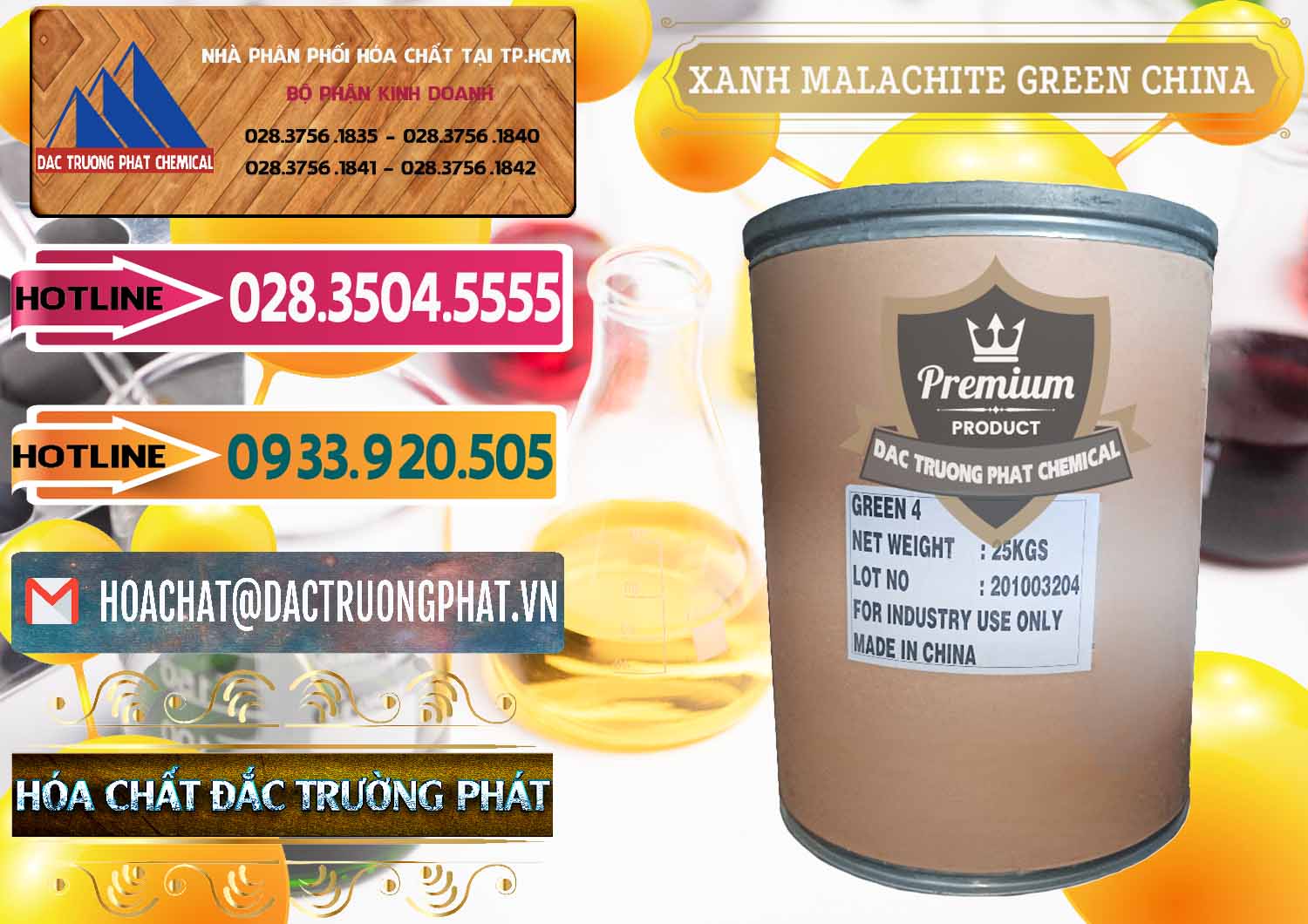 Bán - cung ứng Xanh Malachite Green Trung Quốc China - 0325 - Nhà phân phối ( nhập khẩu ) hóa chất tại TP.HCM - dactruongphat.vn
