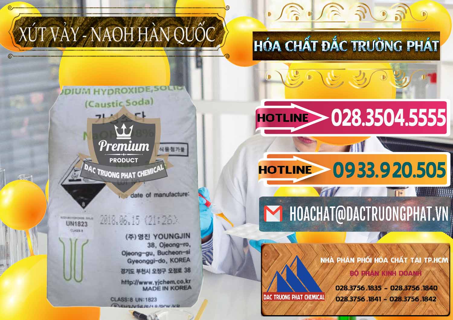 Nơi kinh doanh _ bán Xút Vảy - NaOH Vảy Hàn Quốc Korea - 0342 - Cung cấp và phân phối hóa chất tại TP.HCM - dactruongphat.vn