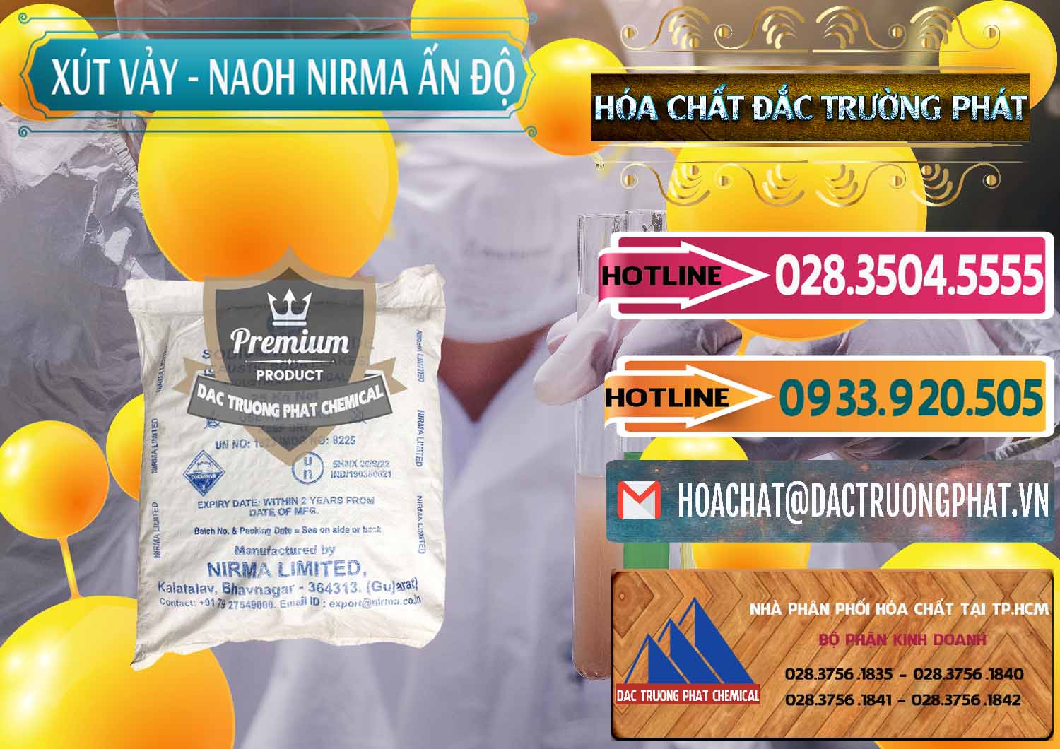 Công ty chuyên cung cấp & bán Xút Vảy - NaOH Vảy Nirma Ấn Độ India - 0371 - Cty chuyên bán - phân phối hóa chất tại TP.HCM - dactruongphat.vn