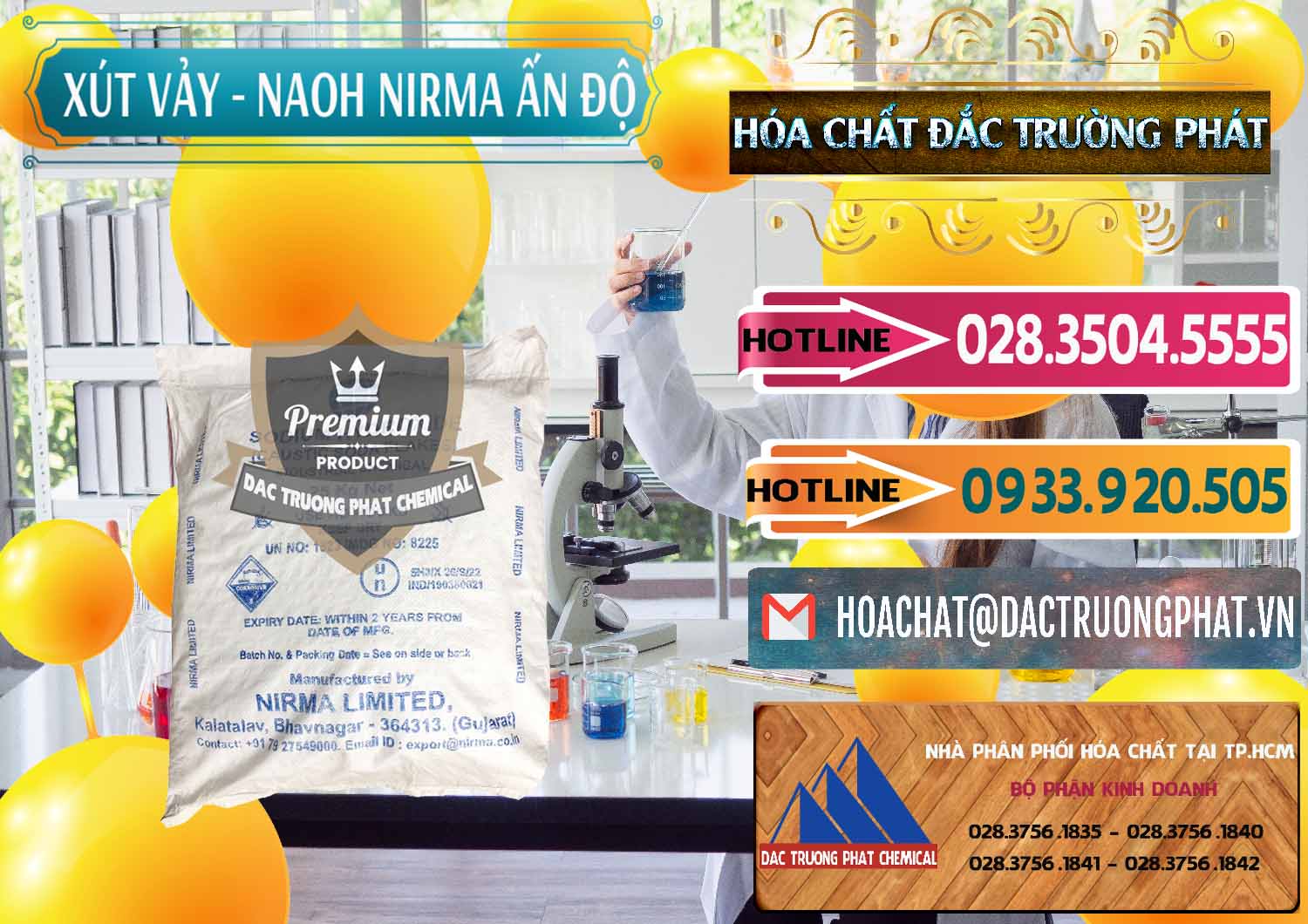 Nơi chuyên cung ứng và bán Xút Vảy - NaOH Vảy Nirma Ấn Độ India - 0371 - Đơn vị cung cấp & nhập khẩu hóa chất tại TP.HCM - dactruongphat.vn