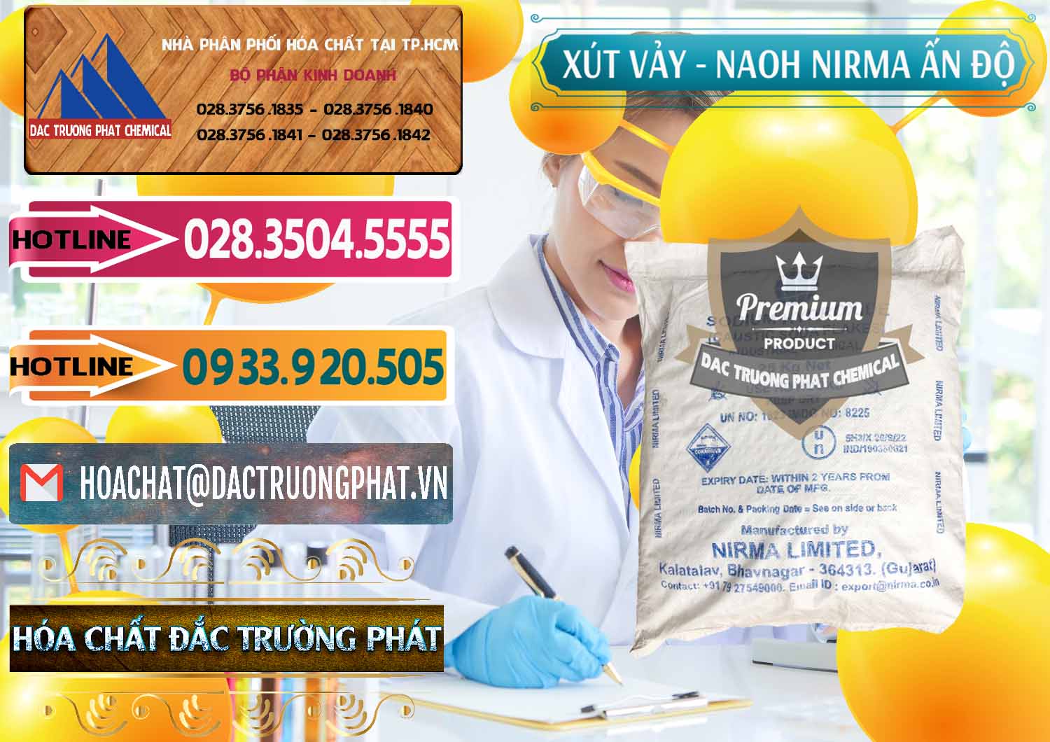 Nơi cung ứng & bán Xút Vảy - NaOH Vảy Nirma Ấn Độ India - 0371 - Cty phân phối - cung cấp hóa chất tại TP.HCM - dactruongphat.vn