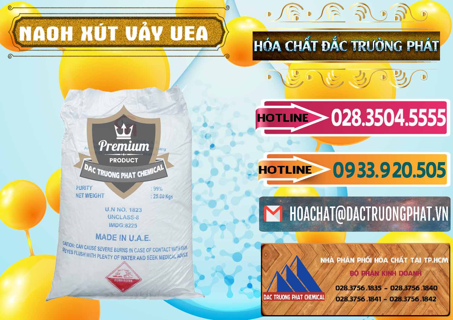 Cty kinh doanh & bán Xút Vảy - NaOH Vảy UAE Iran - 0432 - Đơn vị kinh doanh ( phân phối ) hóa chất tại TP.HCM - dactruongphat.vn