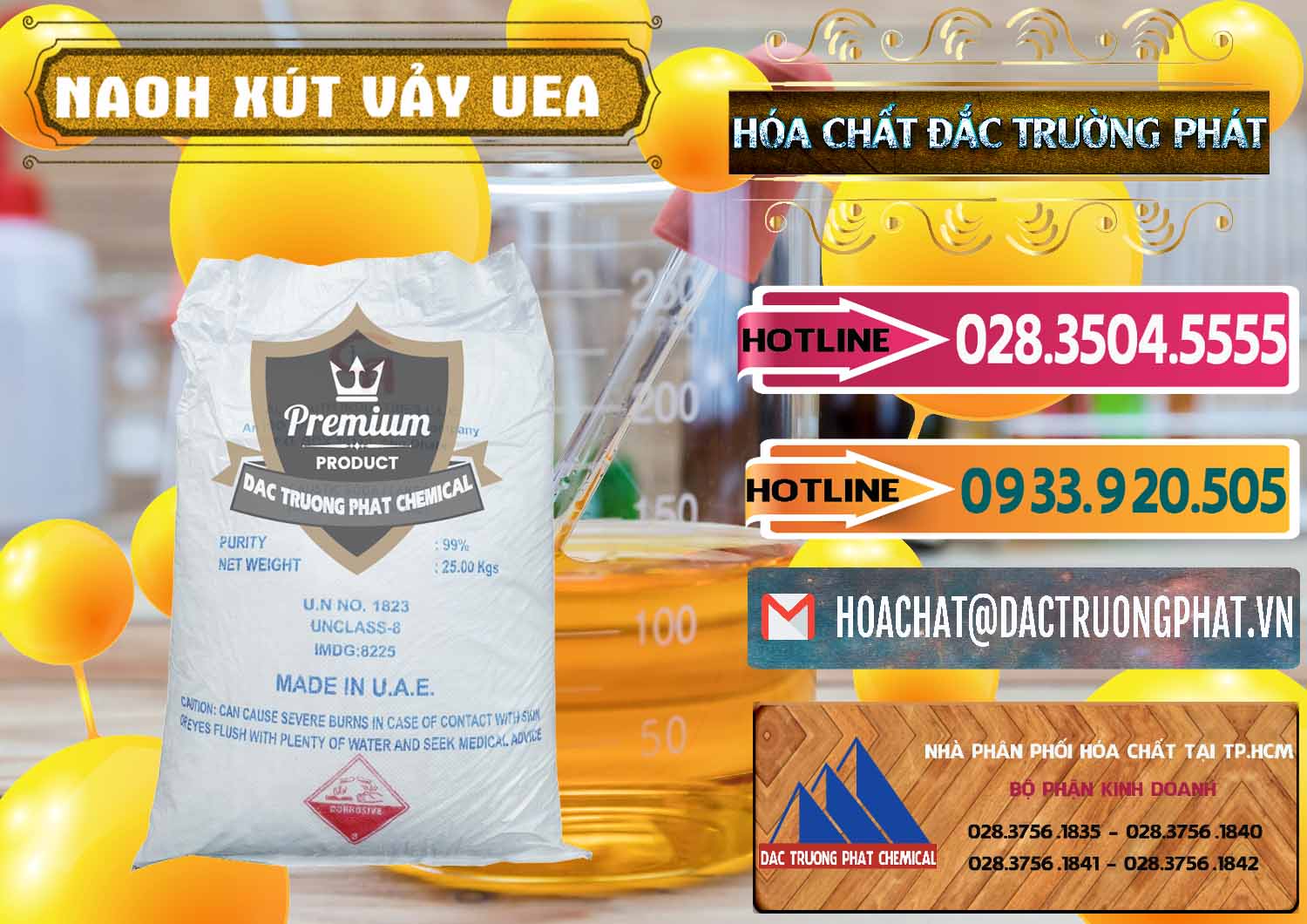 Cty cung ứng ( bán ) Xút Vảy - NaOH Vảy UAE Iran - 0432 - Nơi cung cấp _ phân phối hóa chất tại TP.HCM - dactruongphat.vn