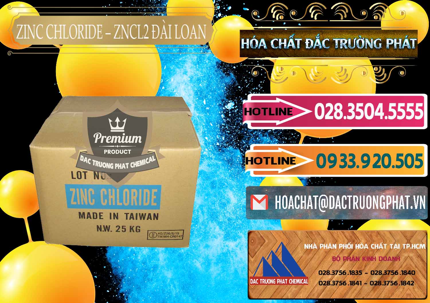 Công ty bán & cung ứng Zinc Chloride - ZNCL2 96% Đài Loan Taiwan - 0178 - Đơn vị chuyên bán và phân phối hóa chất tại TP.HCM - dactruongphat.vn