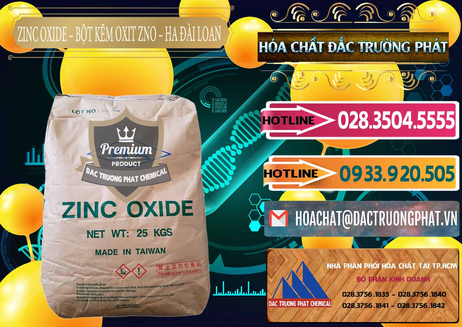 Công ty cung ứng & bán Zinc Oxide - Bột Kẽm Oxit ZNO HA Đài Loan Taiwan - 0180 - Cty phân phối ( cung cấp ) hóa chất tại TP.HCM - dactruongphat.vn