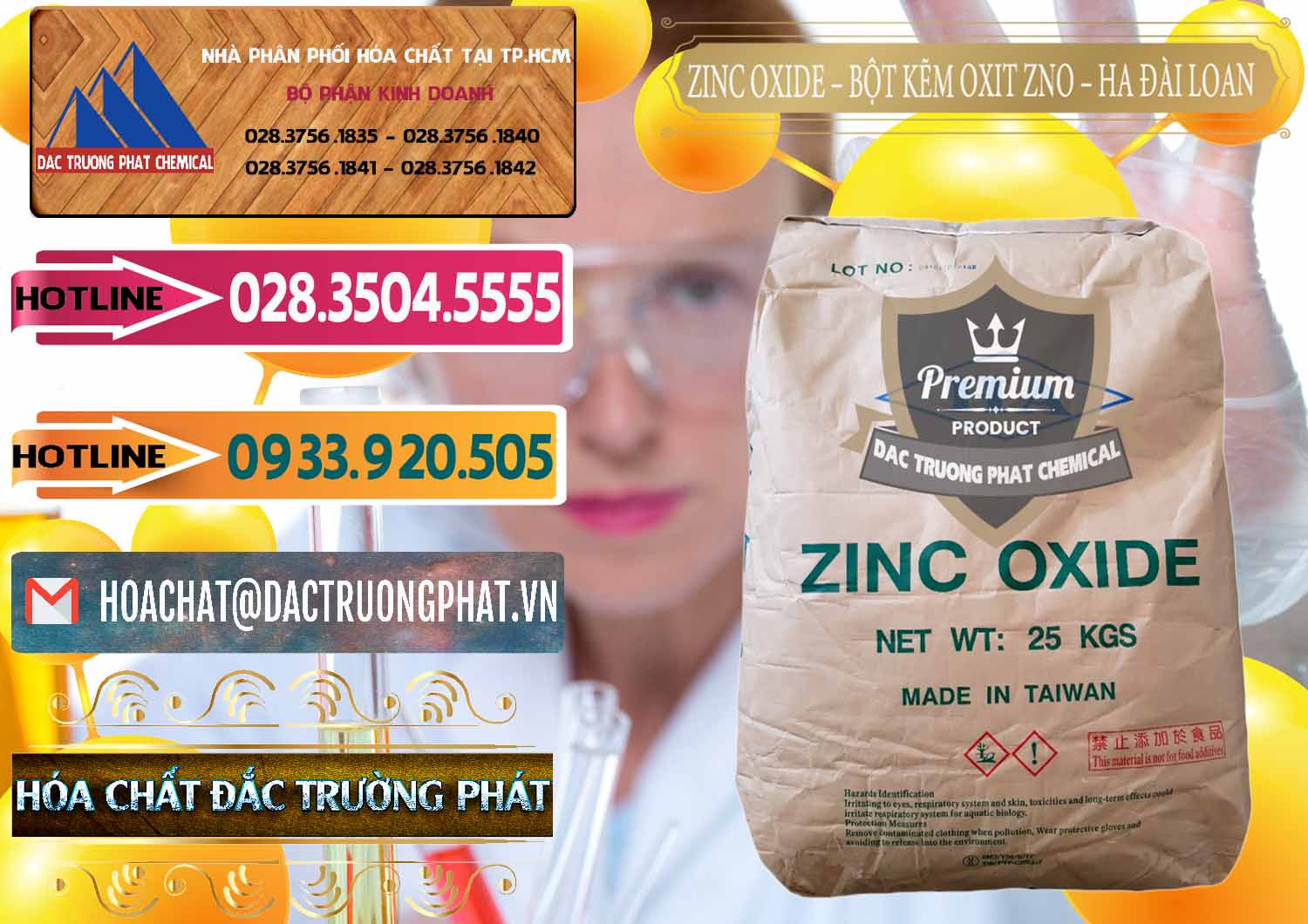 Kinh doanh và bán Zinc Oxide - Bột Kẽm Oxit ZNO HA Đài Loan Taiwan - 0180 - Công ty kinh doanh ( phân phối ) hóa chất tại TP.HCM - dactruongphat.vn