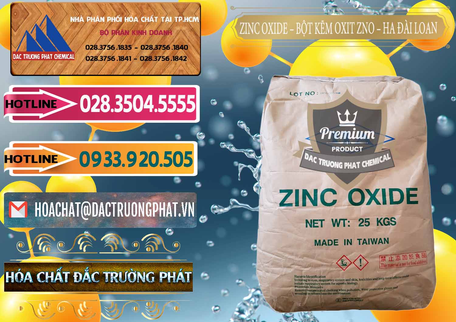 Công ty chuyên phân phối - bán Zinc Oxide - Bột Kẽm Oxit ZNO HA Đài Loan Taiwan - 0180 - Nơi nhập khẩu ( cung cấp ) hóa chất tại TP.HCM - dactruongphat.vn