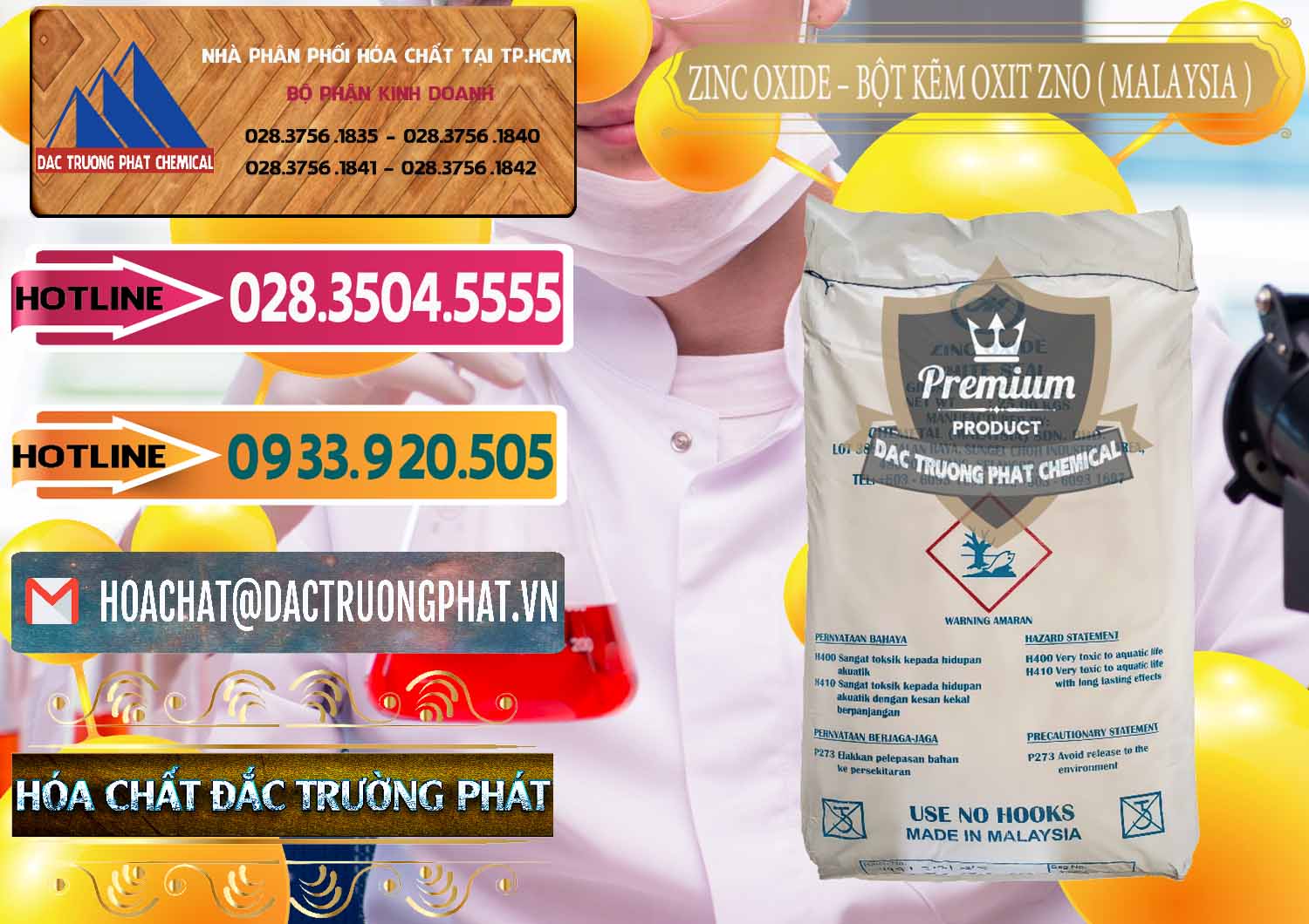 Bán - cung cấp Zinc Oxide - Bột Kẽm Oxit ZNO Malaysia - 0179 - Chuyên phân phối & nhập khẩu hóa chất tại TP.HCM - dactruongphat.vn