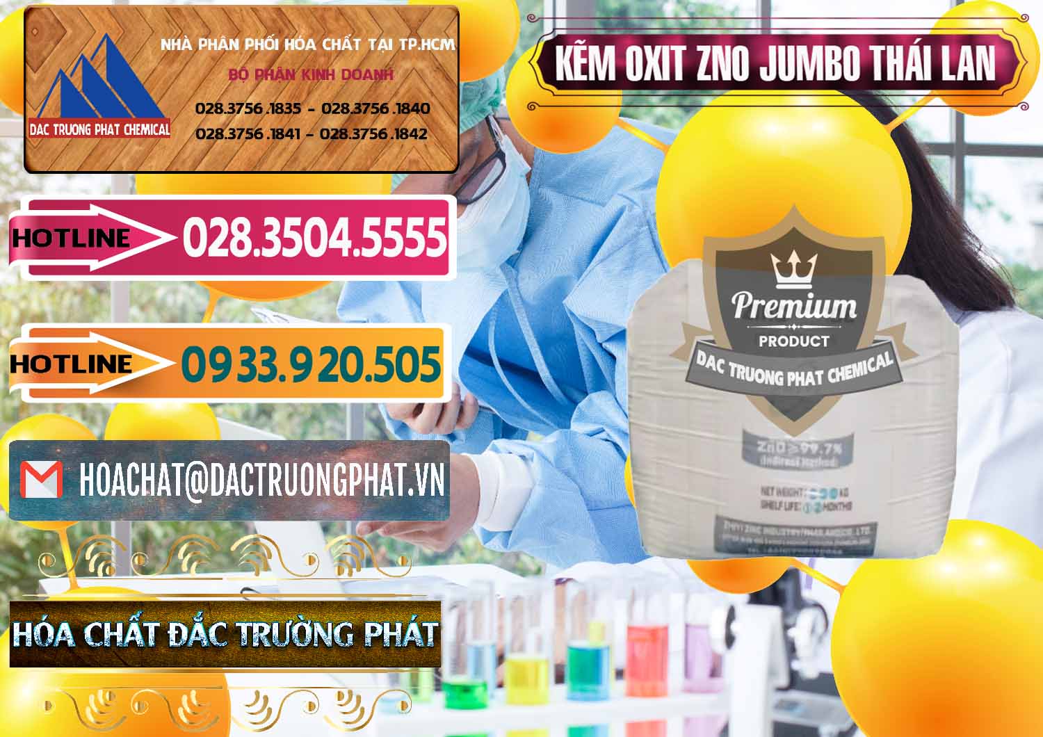 Nơi chuyên cung cấp - bán Zinc Oxide - Bột Kẽm Oxit ZNO Jumbo Bành Thái Lan Thailand - 0370 - Chuyên nhập khẩu _ cung cấp hóa chất tại TP.HCM - dactruongphat.vn