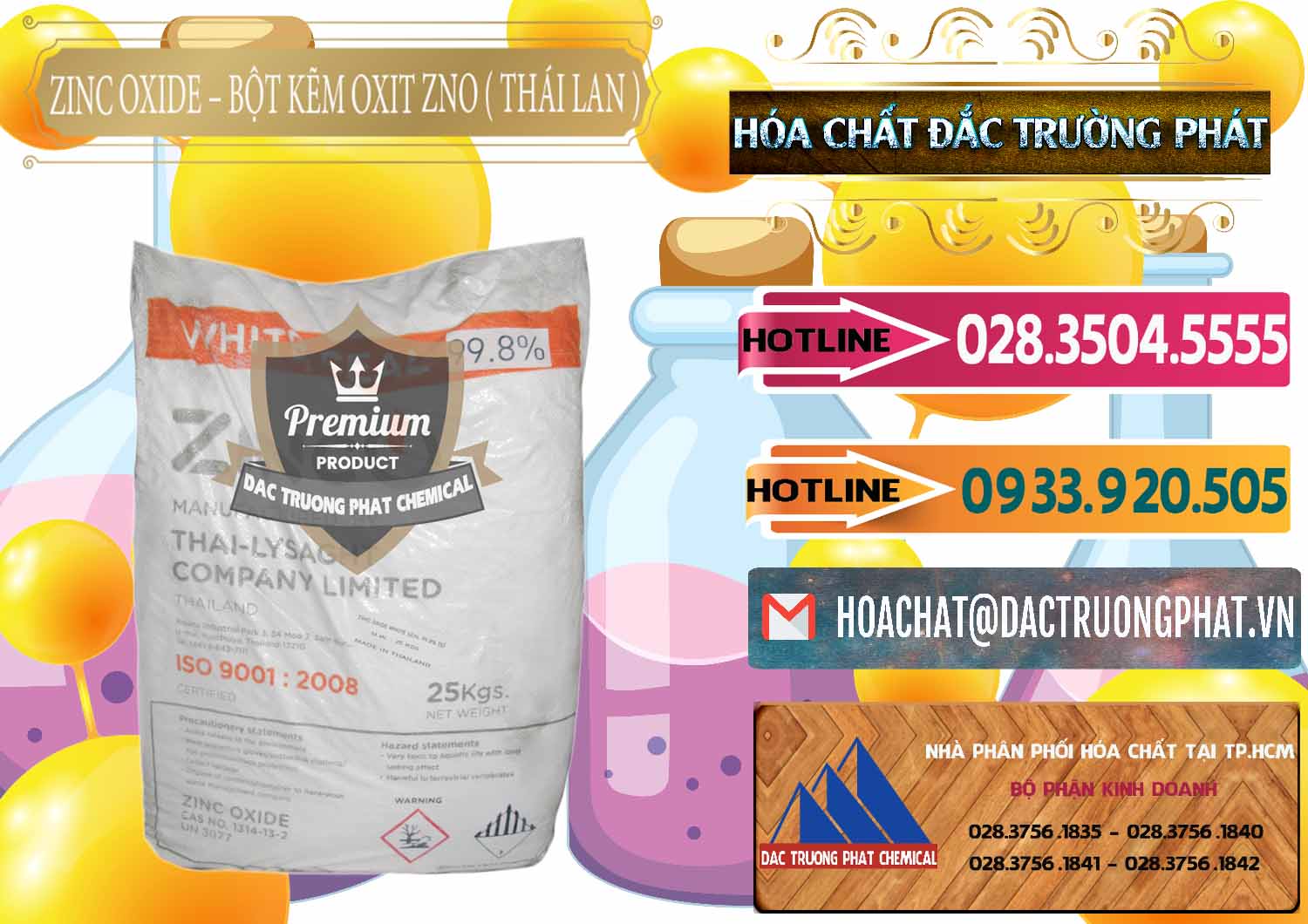 Phân phối _ bán Zinc Oxide - Bột Kẽm Oxit ZNO Thái Lan Thailand - 0181 - Công ty kinh doanh và cung cấp hóa chất tại TP.HCM - dactruongphat.vn