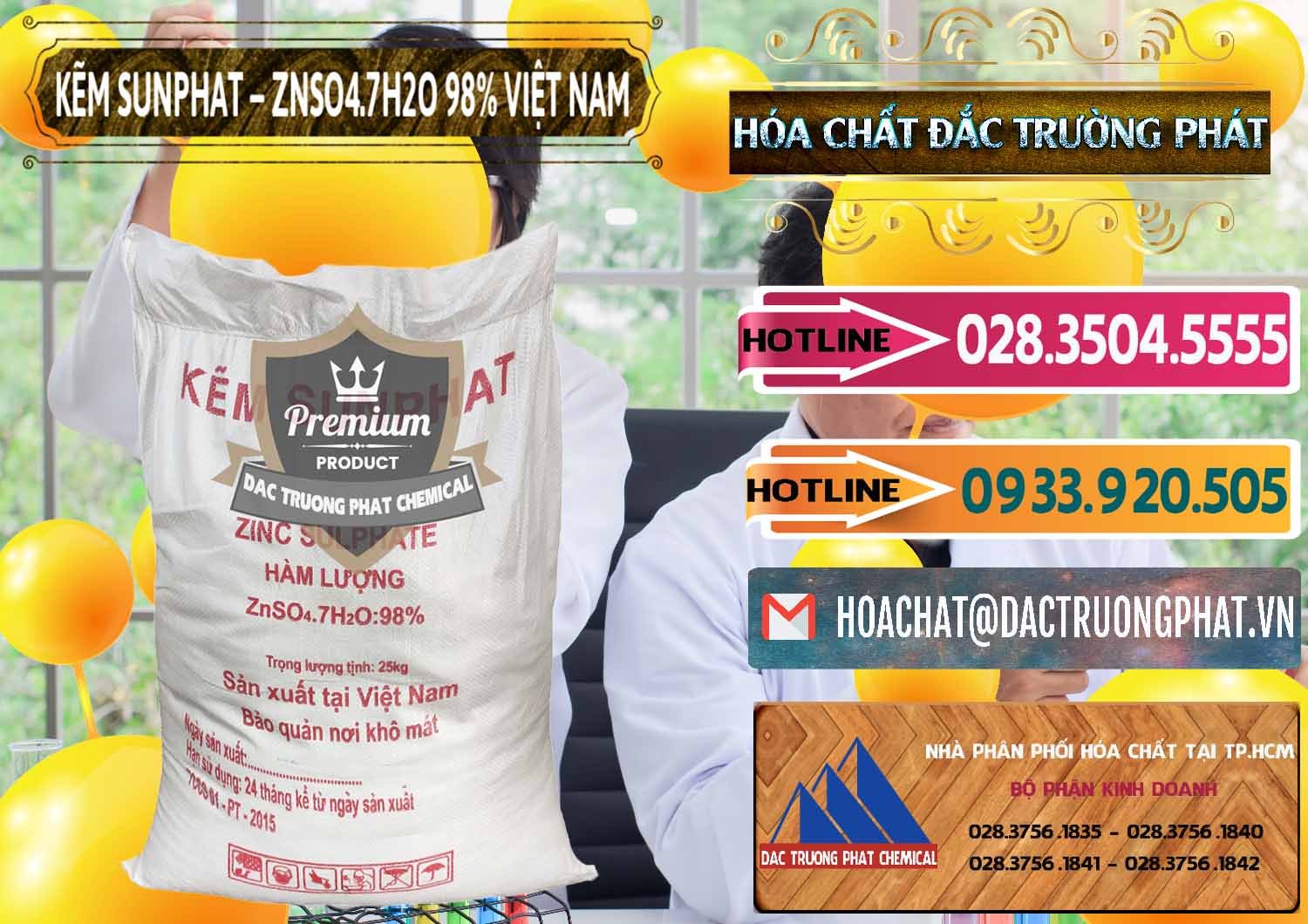 Nhà phân phối & bán Kẽm Sunfat – ZNSO4.7H2O Việt Nam - 0189 - Công ty cung cấp ( bán ) hóa chất tại TP.HCM - dactruongphat.vn