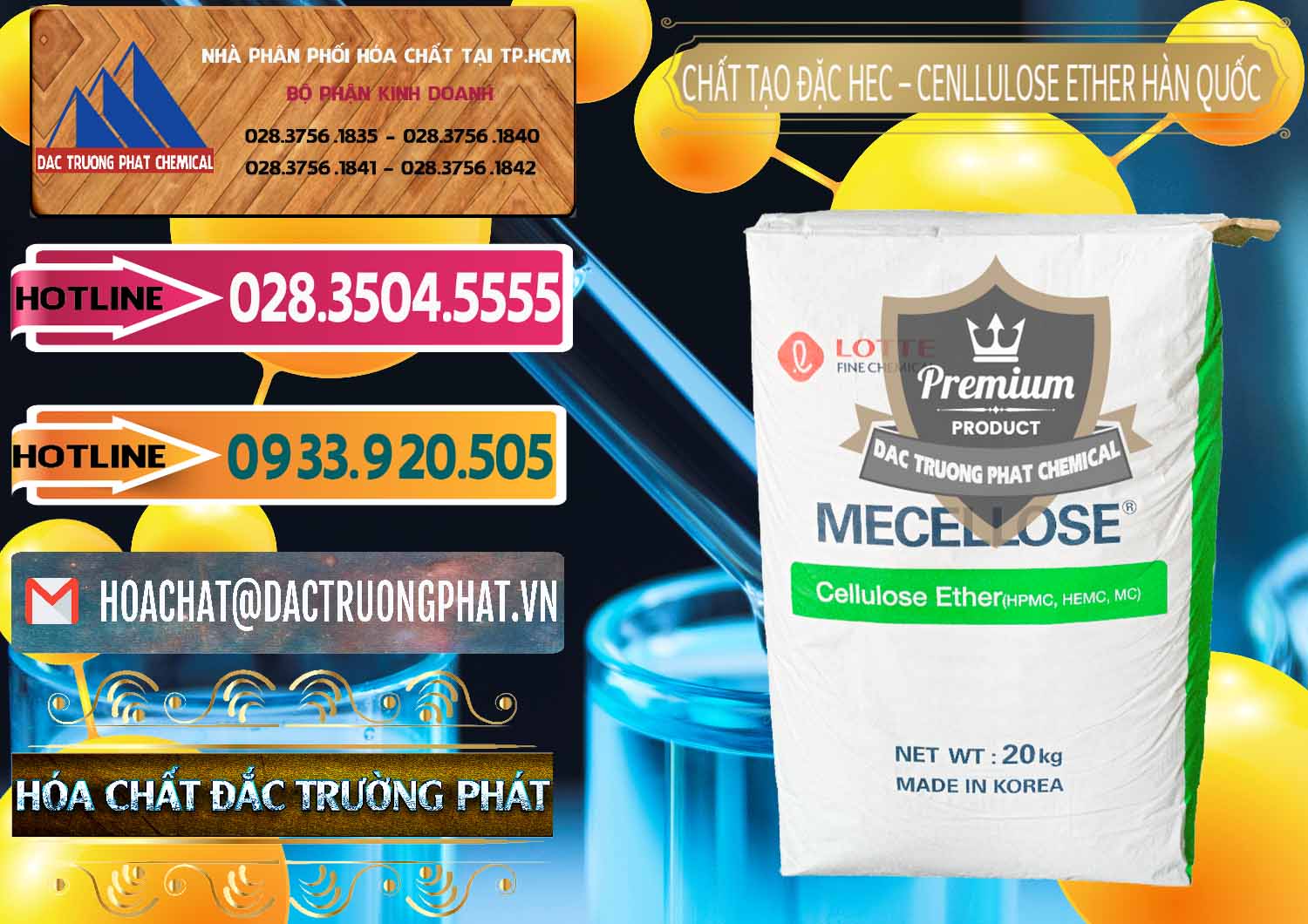 Cty chuyên nhập khẩu ( bán ) Chất Tạo Đặc Hec Mecellose – Cenllulose Ether Lotte Hàn Quốc Korea - 0050 - Công ty phân phối & nhập khẩu hóa chất tại TP.HCM - dactruongphat.vn