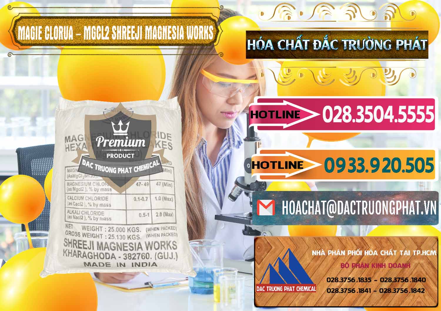 Cung cấp & bán Magie Clorua – MGCL2 Dạng Vảy Shreeji Magnesia Works Ấn Độ India - 0285 - Chuyên cung cấp & kinh doanh hóa chất tại TP.HCM - dactruongphat.vn