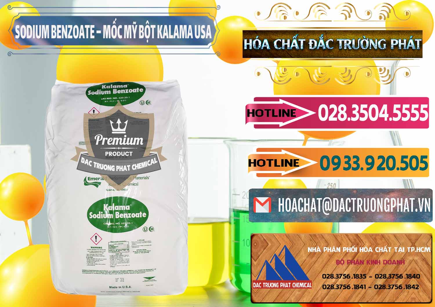 Đơn vị phân phối ( bán ) Sodium Benzoate - Mốc Bột Kalama Food Grade Mỹ Usa - 0136 - Công ty chuyên kinh doanh _ cung cấp hóa chất tại TP.HCM - dactruongphat.vn