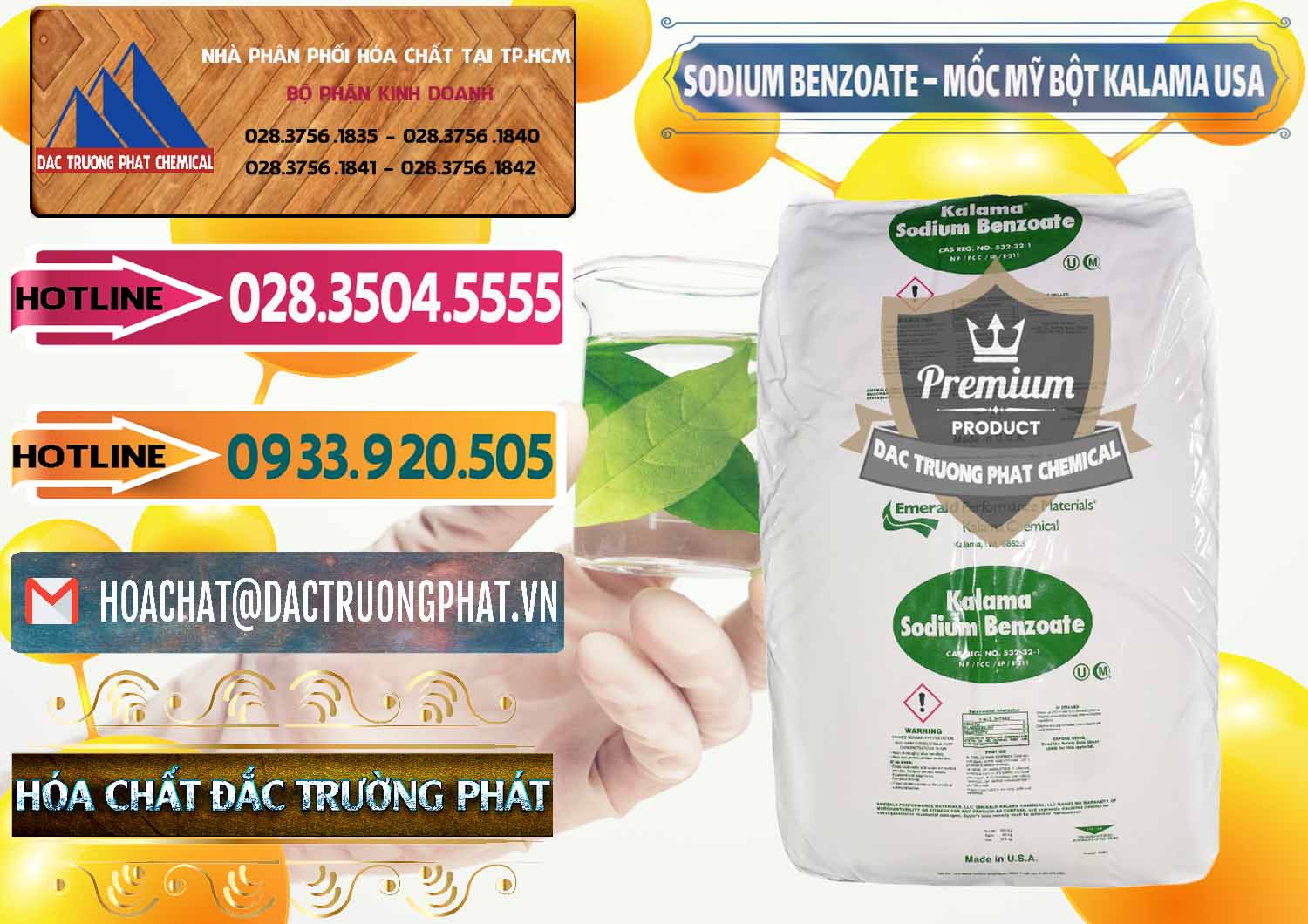 Đơn vị nhập khẩu và bán Sodium Benzoate - Mốc Bột Kalama Food Grade Mỹ Usa - 0136 - Chuyên cung cấp & kinh doanh hóa chất tại TP.HCM - dactruongphat.vn